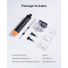 TELESIN Ensemble de coque étanche pour DJI Action 5/4/3, boîtier étanche avec bâton à selfie flottant et support de changement r