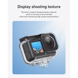 TELESIN Ensemble de coque étanche pour DJI Action 5/4/3, boîtier étanche avec bâton à selfie flottant et support de changement r