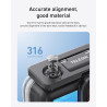 TELESIN Ensemble de coque étanche pour DJI Action 5/4/3, boîtier étanche avec bâton à selfie flottant et support de changement r