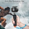 OKFUN Boîtier étanche avec 3 filtres pour Go Pro Hero 13-10 noir, coque de protection sous-marine monopode flottant poignée bâto