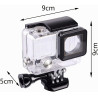GERUI Boîtier de protection étanche avec objectif pour caméra d'action Hero 3 + Hero 4 avec vis de montage et protection de base