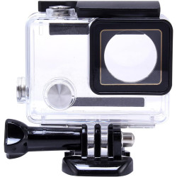 GERUI Boîtier de protection étanche avec objectif pour caméra d'action Hero 3 + Hero 4 avec vis de montage et protection de base
