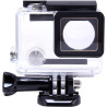 GERUI Boîtier de protection étanche avec objectif pour caméra d'action Hero 3 + Hero 4 avec vis de montage et protection de base