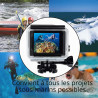 GERUI Boîtier de protection étanche avec objectif pour caméra d'action Hero 3 + Hero 4 avec vis de montage et protection de base