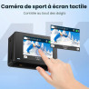 Caméra Sport à Écran Tactile 4K60FPS, Caméra sous-Marine 40M avec Carte SD 64G, Caméra d'action HD WiFi 48MP avec EIS, Zoom 8X, 