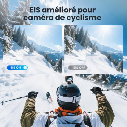 Caméra Sport à Écran Tactile 4K60FPS, Caméra sous-Marine 40M avec Carte SD 64G, Caméra d'action HD WiFi 48MP avec EIS, Zoom 8X, 