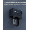 Apexcam M80 Caméra Sport 4K Stabilisateur 60FPS Action cam avec Carte 128GB Photo 48MP Camera Étanche 40M avec EIS 8X Zoom 170° 