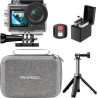AKASO Caméra Sport 4K 20MP WiFi Action Caméra sous-Marine 40M Ultra HD Stabilisateur avec Écran Tactile Grand Angle Zoom 5X Télé