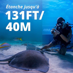AKASO Brave 4 Pro Caméra Sport Kit de Poignée Flottante - Action Cam 4K30FPS 20MP 40M Caméra sous-Marine Ultra HD Écran Tactile 