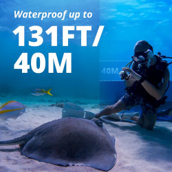 AKASO Brave 4 Pro Action Cam 4K 40M avec Carte mémoire U3 256 Go, caméra 20 MP WiFi 170 ° Grand Angle Double Écran Stabilisation