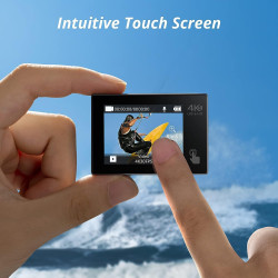 AKASO Brave 4 Pro Caméra Sport 4K avec Carte Mémoire microSDXC 64 Go, 20MP WiFi Action Caméra sous-Marine 40M Stabilisateur avec