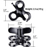1 "Aluminium Triple Trous Joint Pince pour la plongée sous-Marine système de Plateau de Bras léger, Clip 360° pour caméra d’Acti