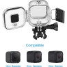 Suptig Boîtier étanche de, adapté à la GoPro Hero4 Session, Hero Session caméra de Sport en Plein air 5 Session, Etanche à 60 mè