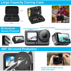 Accessoires pour DJI Osmo Action 6, boîtier étanche Saprdii, poignée flottante, film de protection d'écran, bâton selfie, suppor