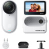 Insta360 GO 3S Blanc Arctique (128 Go) - Petite caméra de vlog 4K, POV Mains Libres, Montage Partout, stabilisation, 140 Min d'a