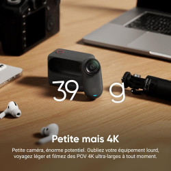Insta360 GO 3S Pack POV intégré au Casque de Moto (édition spéciale) - Petite caméra vlog 4K, Mains Libres, caméra POV, 140 Min 