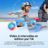 Insta360 GO 3S Pack POV intégré au Casque de Moto (édition spéciale) - Petite caméra vlog 4K, Mains Libres, caméra POV, 140 Min 