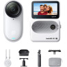 Insta360 GO 3S Pack Voyage (128GB) - Petite caméra de vlog 4K, POV Mains Libres, Montage Partout, stabilisation, 140 Min d'auton