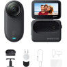 Insta360 GO 3S Pack Action (128GB) - Petite caméra de vlog 4K, POV Mains Libres, Montage Partout, stabilisation, 140 Min d'auton