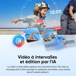Insta360 GO 3S Pack Action (128GB) - Petite caméra de vlog 4K, POV Mains Libres, Montage Partout, stabilisation, 140 Min d'auton