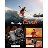 iZEEKER Camera Sport 4K 24MP, Étanché 40M, Camescope 4k avec EIS,Double écran Appareil Photo sous-Marin, WiFi, Vlog Camera, 2X13