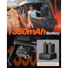 iZEEKER Camera Sport 4K 24MP, Étanché 40M, Camescope 4k avec EIS,Double écran Appareil Photo sous-Marin, WiFi, Vlog Camera, 2X13