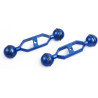Bras d'extension en Alliage d'aluminium à Double Bille de 5", connecteur de tête à Bille de 1", Bras sous-Marin pour Stroboscope