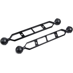 Bras d'extension en Alliage d'aluminium à Double Bille de 9", connecteur de tête à Bille de 1", Bras sous-Marin pour Stroboscope