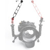 Bras d'extension en Alliage d'aluminium à Double Bille de 9", connecteur de tête à Bille de 1", Bras sous-Marin pour Stroboscope