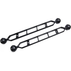 Bras d'extension en Alliage d'aluminium à Double Bille de 11", connecteur de tête à Bille de 1", Bras sous-Marin pour Stroboscop