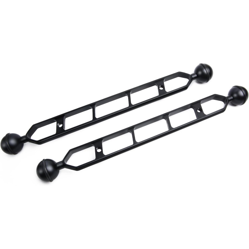Bras d'extension en Alliage d'aluminium à Double Bille de 11", connecteur de tête à Bille de 1", Bras sous-Marin pour Stroboscop