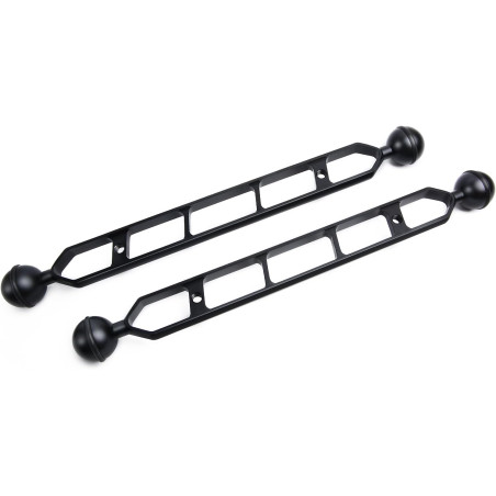 Bras d'extension en Alliage d'aluminium à Double Bille de 11", connecteur de tête à Bille de 1", Bras sous-Marin pour Stroboscop