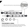 Bras d'extension en Alliage d'aluminium à Double Bille de 11", connecteur de tête à Bille de 1", Bras sous-Marin pour Stroboscop