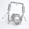 Bras d'extension en Alliage d'aluminium à Double Bille de 11", connecteur de tête à Bille de 1", Bras sous-Marin pour Stroboscop