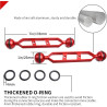 Bras d'extension en Alliage d'aluminium à Double Bille de 7", connecteur de tête à Bille de 1", Bras sous-Marin pour Stroboscope