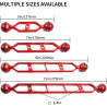 Bras d'extension en Alliage d'aluminium à Double Bille de 7", connecteur de tête à Bille de 1", Bras sous-Marin pour Stroboscope
