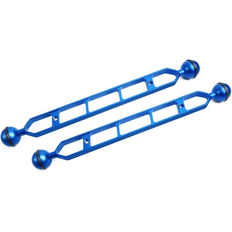 Bras d'extension en Alliage d'aluminium à Double Bille de 11", connecteur de tête à Bille de 1", Bras sous-Marin pour Stroboscop