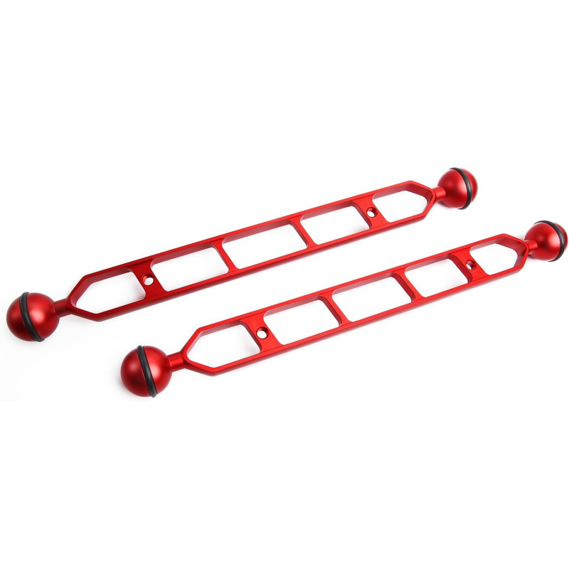 Bras d'extension en Alliage d'aluminium à Double Bille de 11", connecteur de tête à Bille de 1", Bras sous-Marin pour Stroboscop