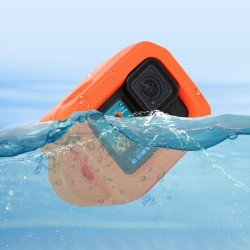 HSU Boîtier Flottant pour GoPro Hero 12/11/10/9 Noir, Accessoire Flotteur pour Les Sports Nautiques, Le Surf, la Natation et la 