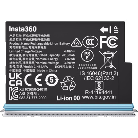 Insta360 X4 Air Batterie (Blanc Arctique)