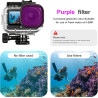 FitStill Kit de plongée complet pour DJI OSMO Action 6, étui étanche de 60 m, 3 filtres et poignée flottante pour plongée avec t