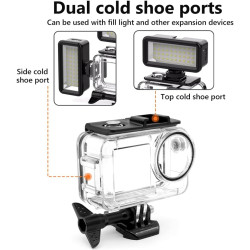 Boîtier Etanche pour DJI Osmo Action 5 Pro/Action 4/Action 3, Boîtier Plongée Etanche de 60 M, Boîtier de Plongée sous-Marine po