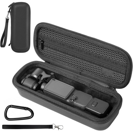 Étui de Transport pour DJI Osmo Pocket 4, Sac de Rangement pour DJI Osmo Pocket 4 Accessoires, avec Mousqueton, pour Vlogging, V