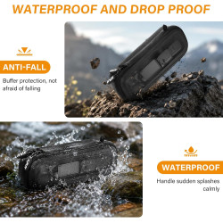 Étui de Transport pour DJI Osmo Pocket 4, Sac de Rangement pour DJI Osmo Pocket 4 Accessoires, avec Mousqueton, pour Vlogging, V