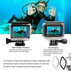 Suptig Boîtier étanche Boîtier de Protection Boîtier de plongée sous-Marine pour GoPro Hero 13 Hero 12,11,10,9 Étanche 60 m
