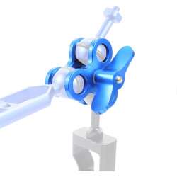 Pince à triple boule à 3 trous pour bras sous-marin - Pince papillon compatible avec Hero 13 - Accessoires de photographie sous-