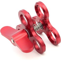 Pince à triple boule à 3 trous pour bras sous-marin - Pince papillon compatible avec Hero 13 - Accessoires de photographie sous-