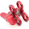 Pince à triple boule à 3 trous pour bras sous-marin - Pince papillon compatible avec Hero 13 - Accessoires de photographie sous-