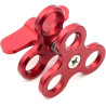 Pince à triple boule à 3 trous pour bras sous-marin - Pince papillon compatible avec Hero 13 - Accessoires de photographie sous-