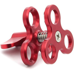 Pince à triple boule à 3 trous pour bras sous-marin - Pince papillon compatible avec Hero 13 - Accessoires de photographie sous-